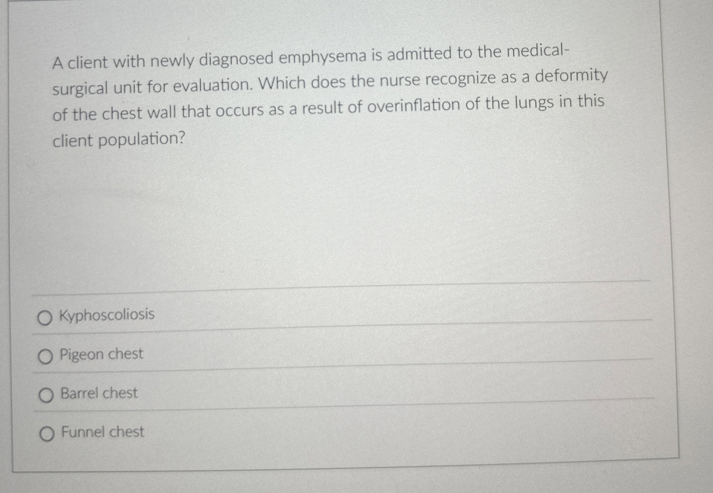 Solved A client with newly diagnosed emphysema is admitted