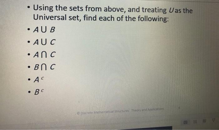 How To Write A Verbal Description Of A Set