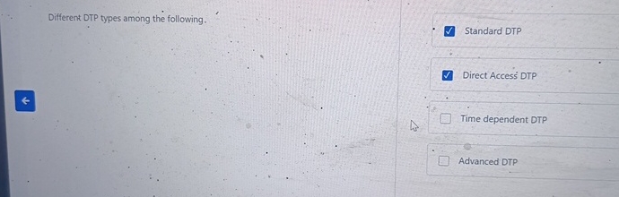 Solved Different DTP types among the following.Standard | Chegg.com