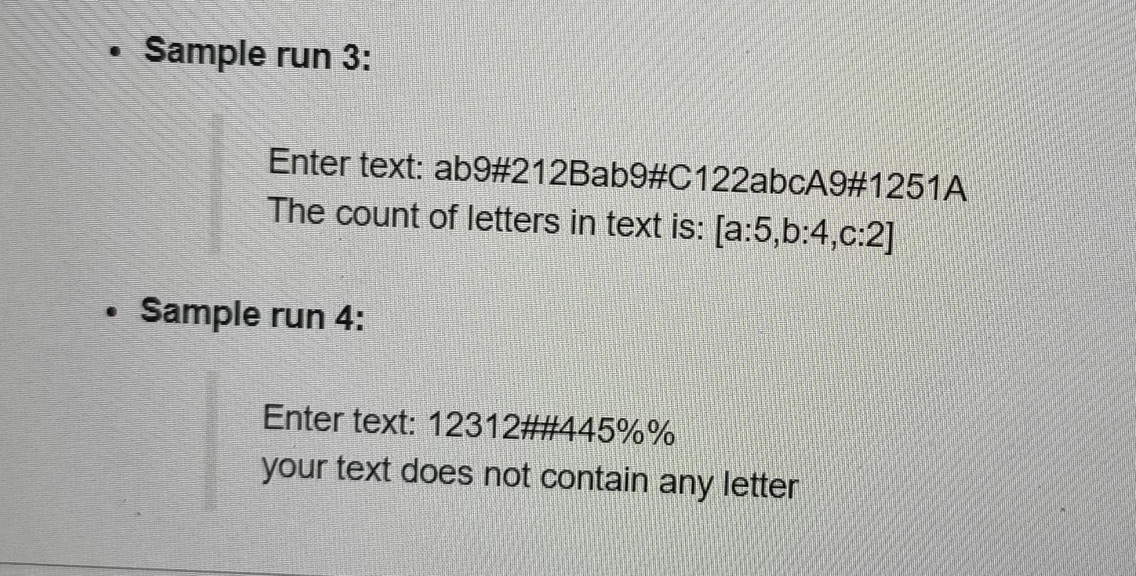 Solved Write a python code that reads some text from the | Chegg.com