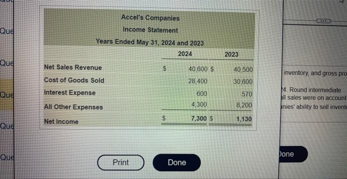 Solved Accel's Companies, a home improvement store chain, | Chegg.com