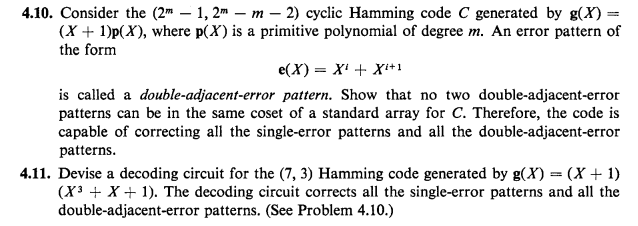 Solved NOTE: SOLVE FOR 4.11. ﻿Devise a decoding circuit for | Chegg.com
