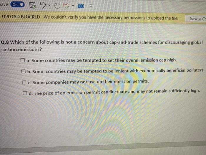 Solved Save On FOB) 100 v UPLOAD BLOCKED We couldn't verify | Chegg.com