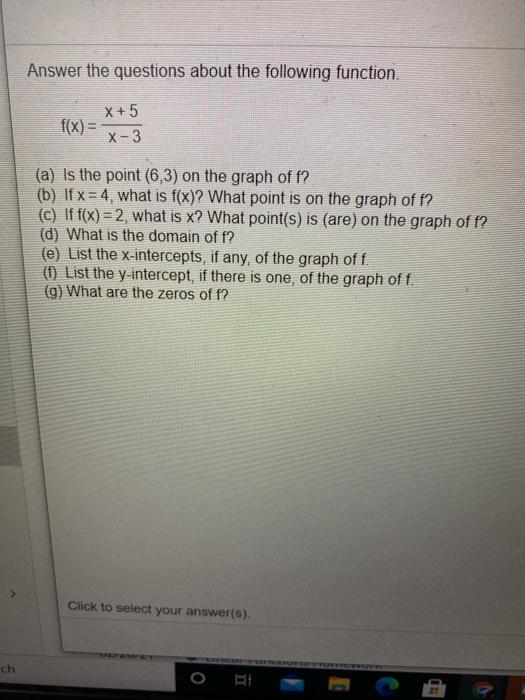 Solved Answer the questions about the following function. X | Chegg.com