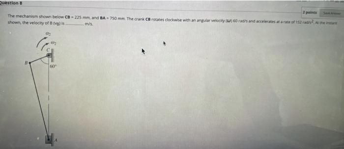 Solved Questions 2 points The mechanism shown below C8 - 225 | Chegg.com