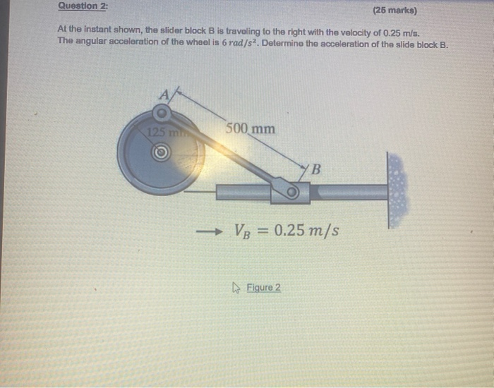 Solved Question 2: (26 Marks) At The Instant Shown, The | Chegg.com