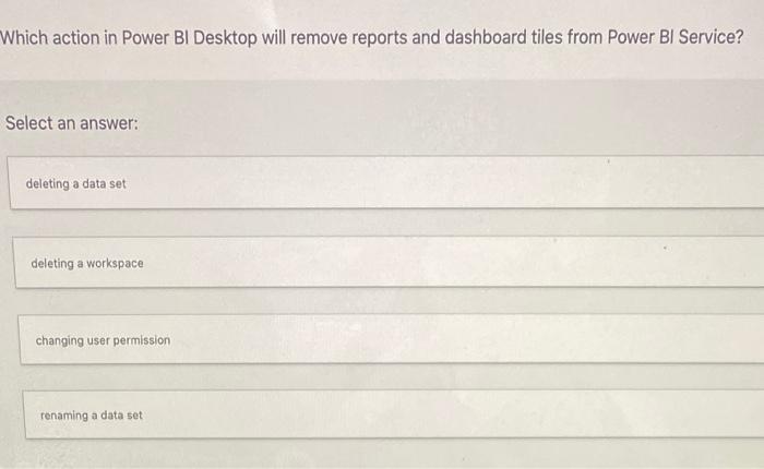 Solved After you published a report to Power BI Service, you | Chegg.com