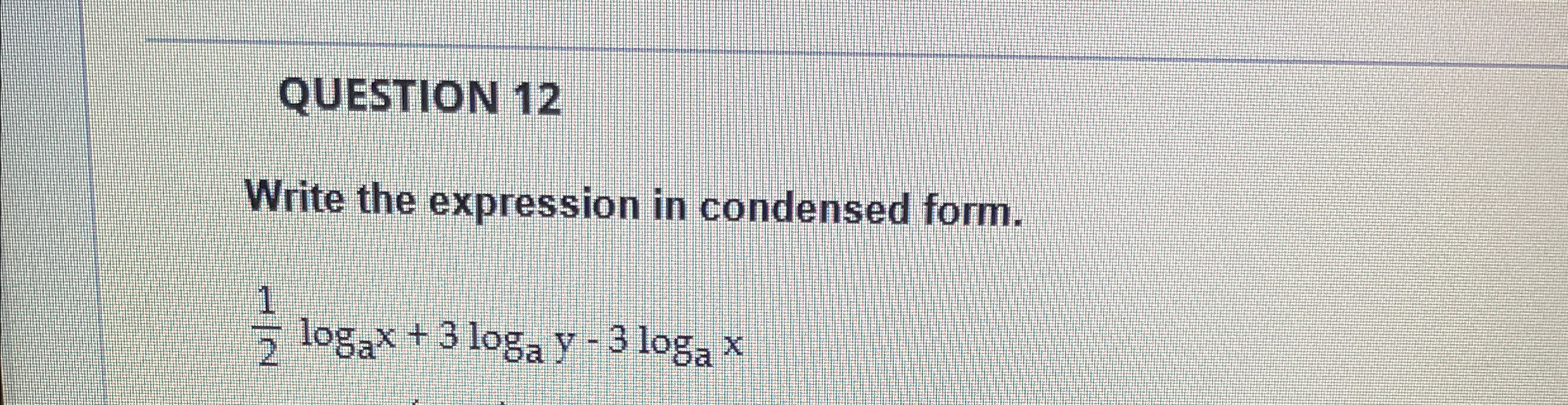 Solved QUESTION 12Write the expression in condensed | Chegg.com