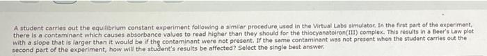 Solved A student performs an experiment to determine | Chegg.com