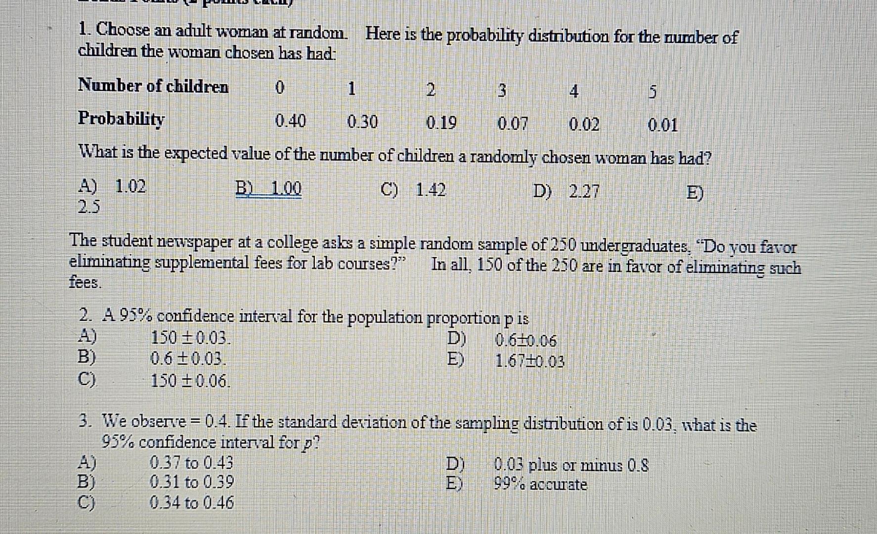 Random Probability Distribution Random Probability Distribution