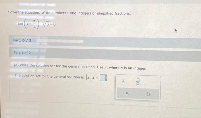 Solved (a) Write the solution set to the equation cosu=−1 on | Chegg.com