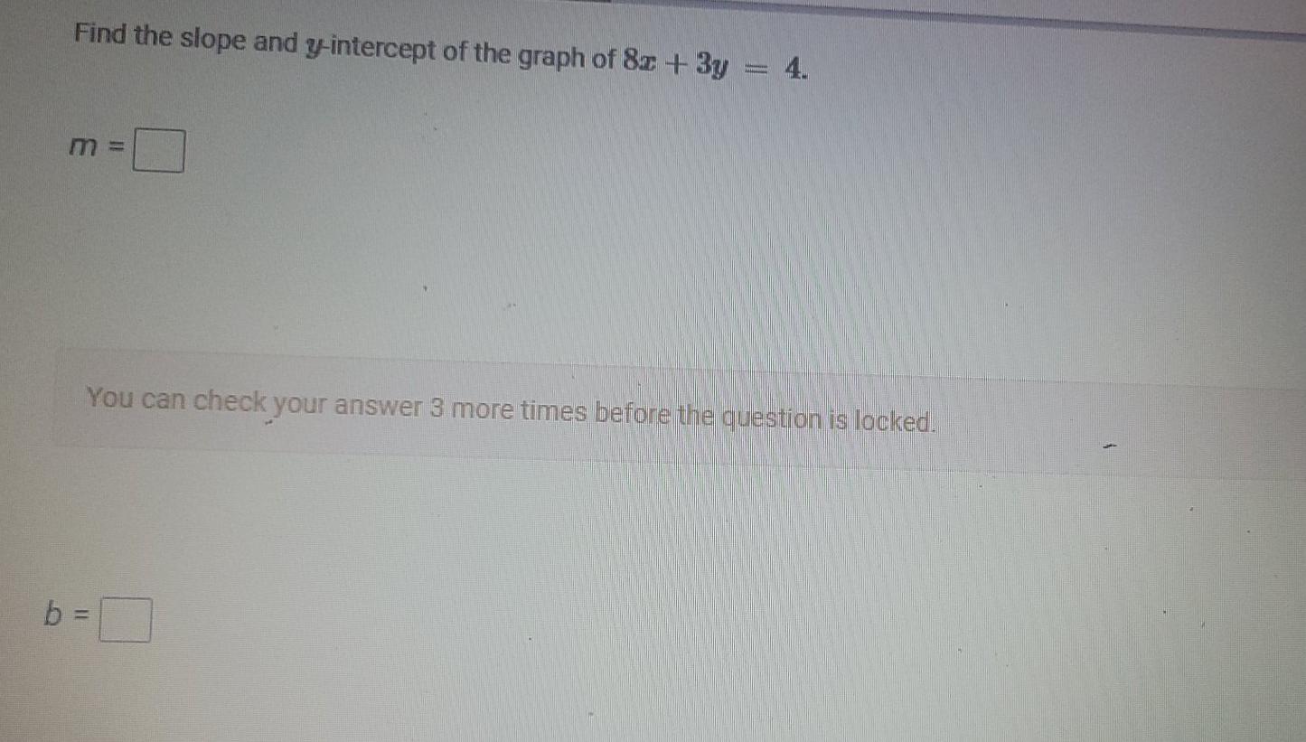 Solved Find the slope of the line. y 8 6 4 2 . -8-6-4 2 4 6 | Chegg.com