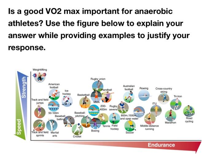 Is a good VO2 max important for anaerobic athletes?