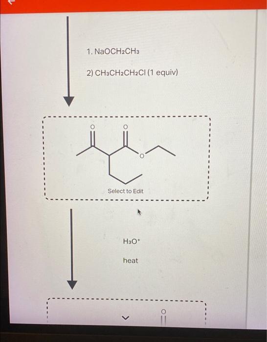 Solved Draw the missing organic structures or select the