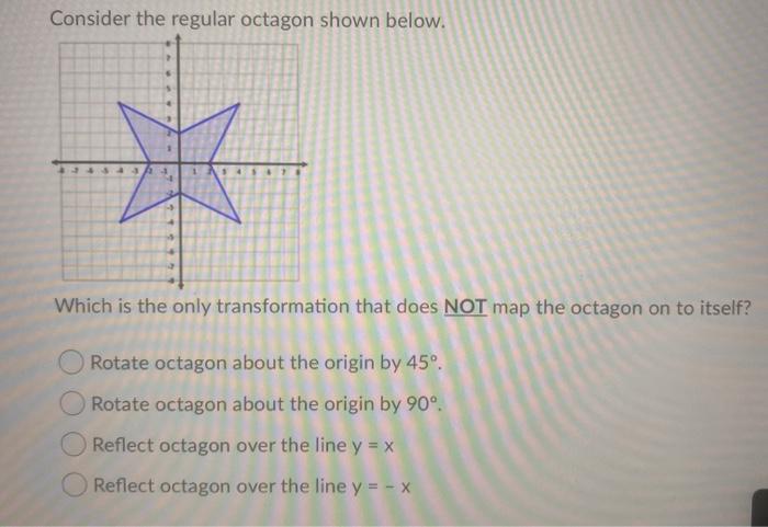 Solved Consider the regular octagon shown below. Which is | Chegg.com