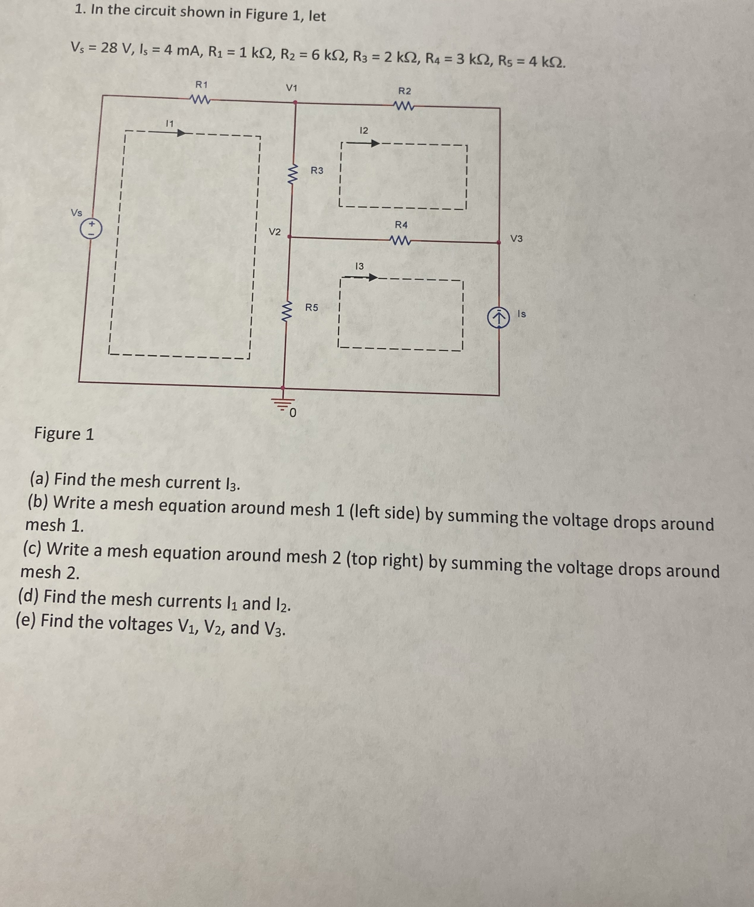 Solved In the circuit shown in Figure 1, | Chegg.com