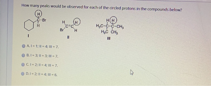 Solved How many different kinds of protons are present in | Chegg.com