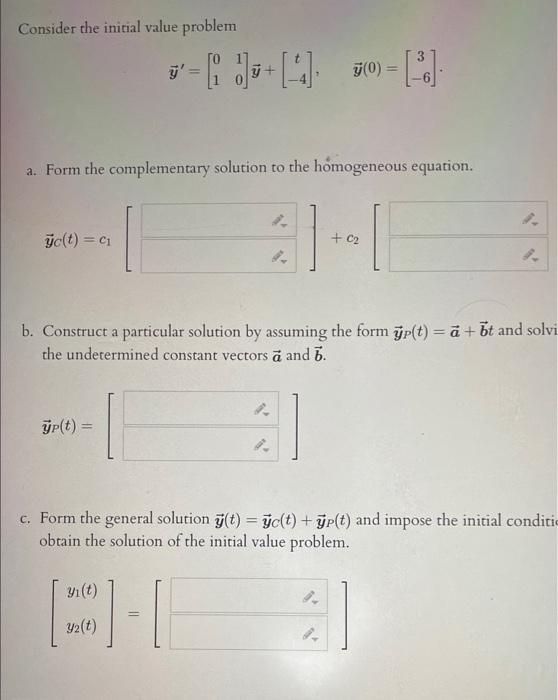 Solved Consider the initial value problem | Chegg.com