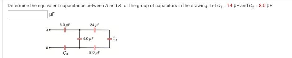 Solved Determine The Equivalent Capacitance Between A And B | Chegg.com