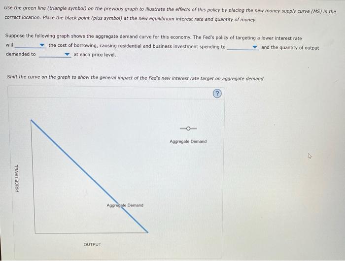 Solved 3. Changes in the money supply The following graph | Chegg.com