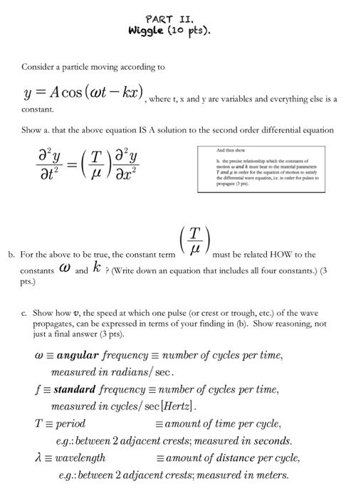 Solved PART I. DOPPLER EFFECT for Sound One day, a | Chegg.com
