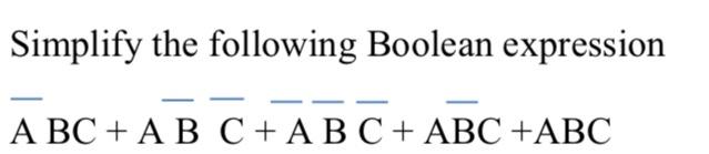 Image Result For Simplifying Boolean Expression Abc Abc Abc Abc