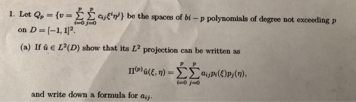 Solved 1 Let Qp V C R Be The Spaces Of Bi P Pol Chegg Com