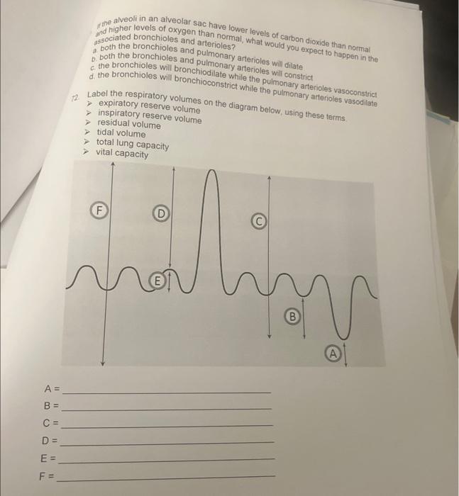 Solved 32. What is the average partial pressure of oxygen in | Chegg.com
