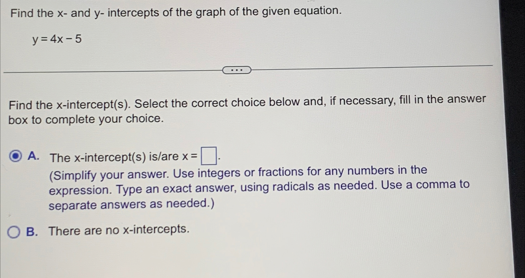 Solved Find the x - ﻿and y-intercepts of the graph of the | Chegg.com