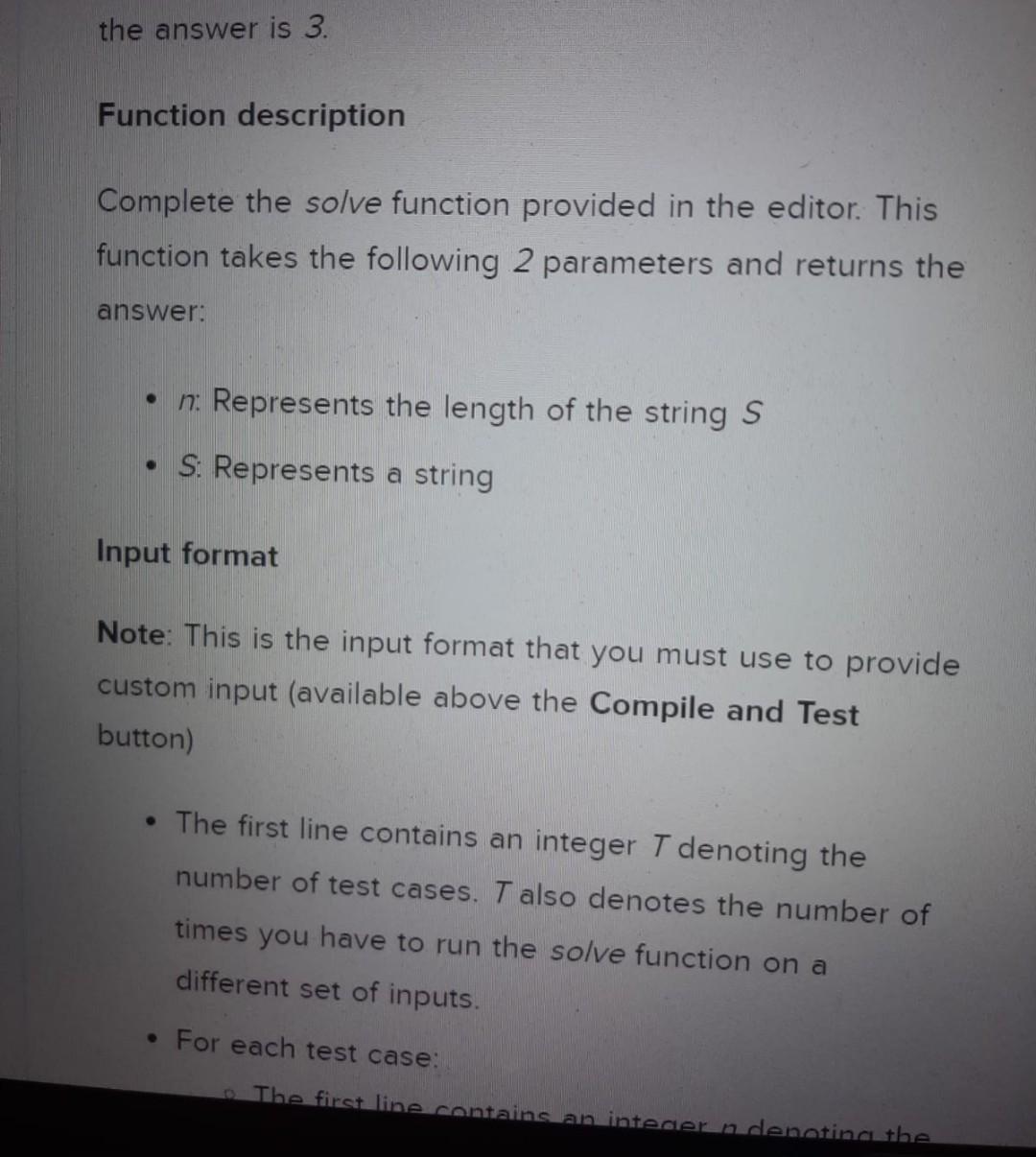 Solved 1≤n≤105 S consists of 0 's and 1's only Code snippets | Chegg.com