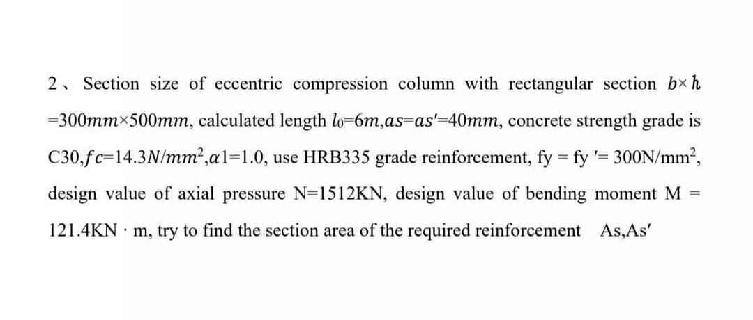 Calculated strength values (N/mm 2 ).