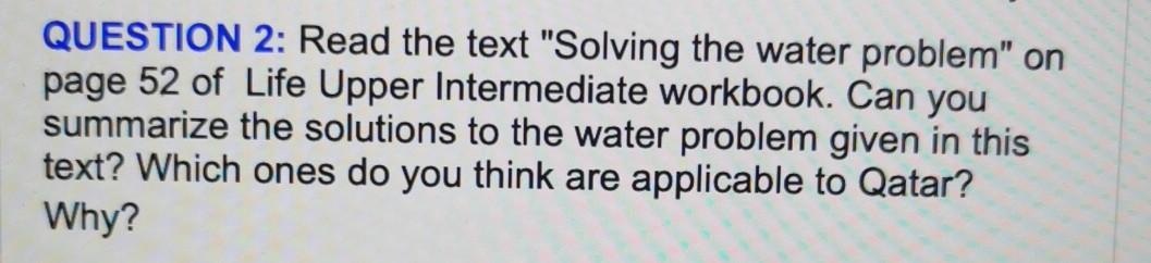 Solved QUESTION 2: Read the text 