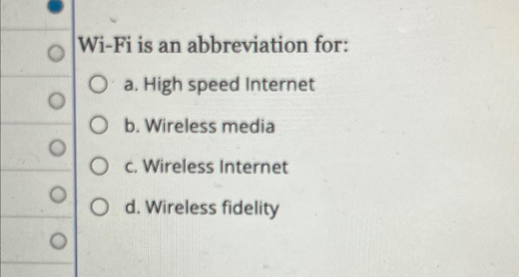 WiFi Full Form: WiFi Stands For Wireless Fidelity