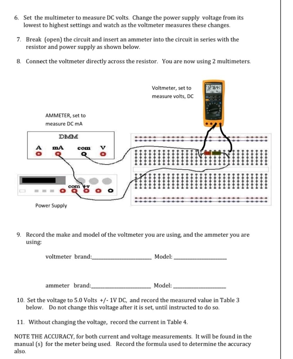 PROCEDURE 1. For the first resistor (nominally around | Chegg.com