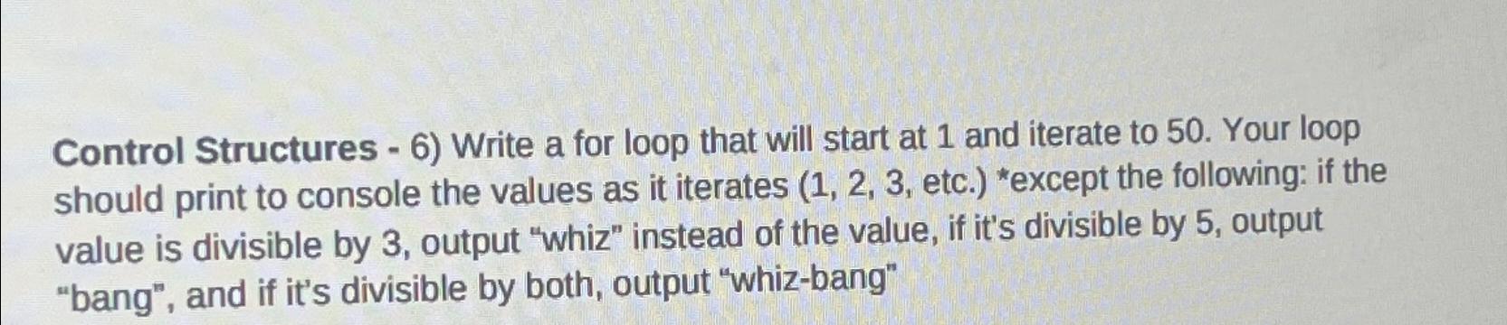 Solved C++ ﻿Control Structures - 6) ﻿Write a for loop that | Chegg.com