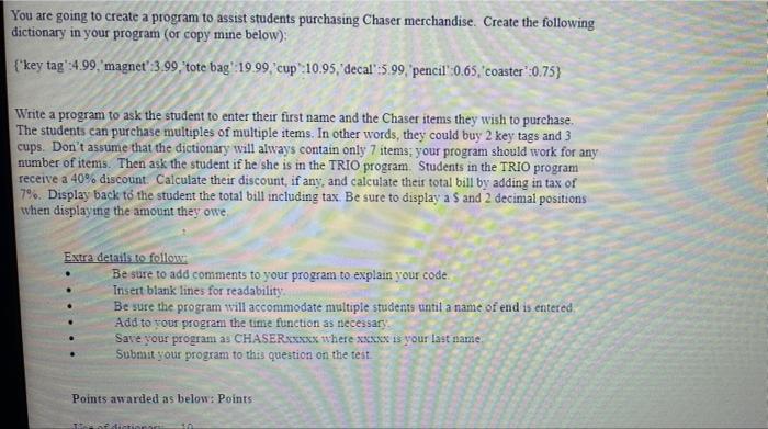 Solved You are going to create a program to assist students | Chegg.com