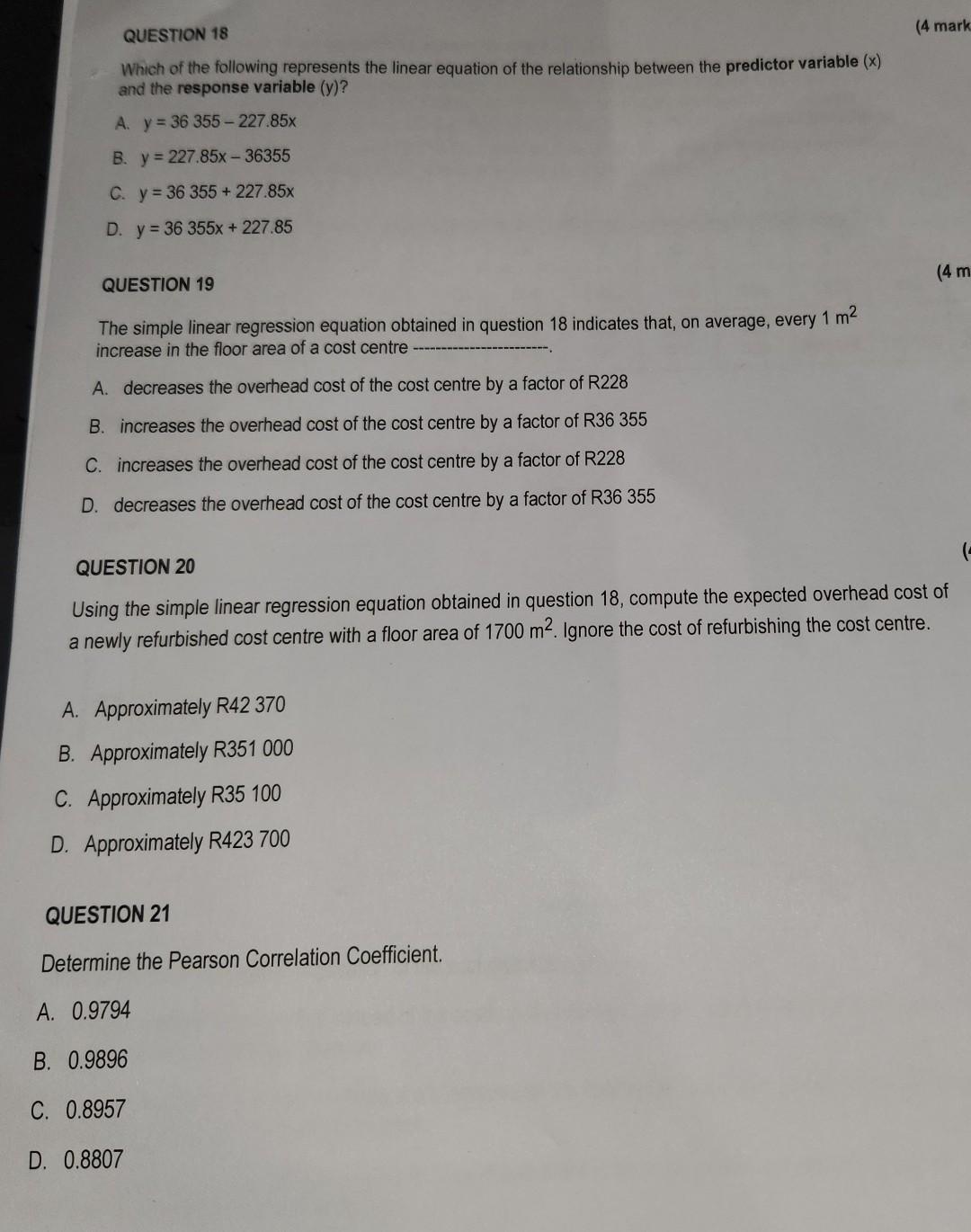 Solved Use the information provided below to answer | Chegg.com