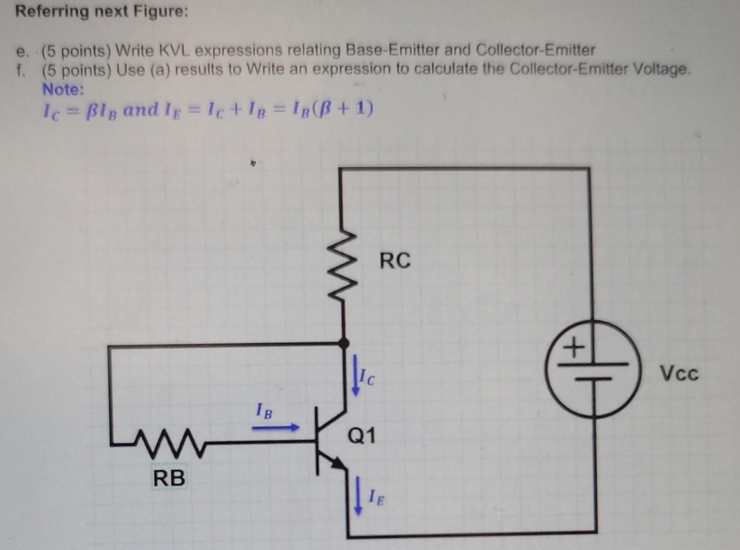 Solved The current gain of a common emitter transistor | Chegg.com