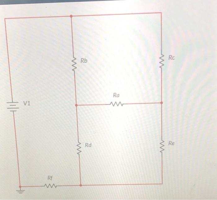 Solved RC Rb Ra V1 Rd Re Rf w Please refer to Figure 3. The | Chegg.com
