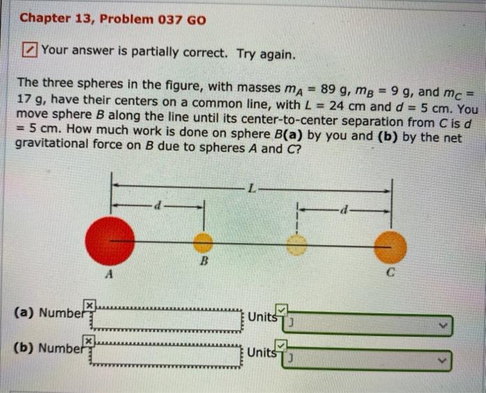 Solved Chapter 13, Problem 037 GO Your answer is partially | Chegg.com