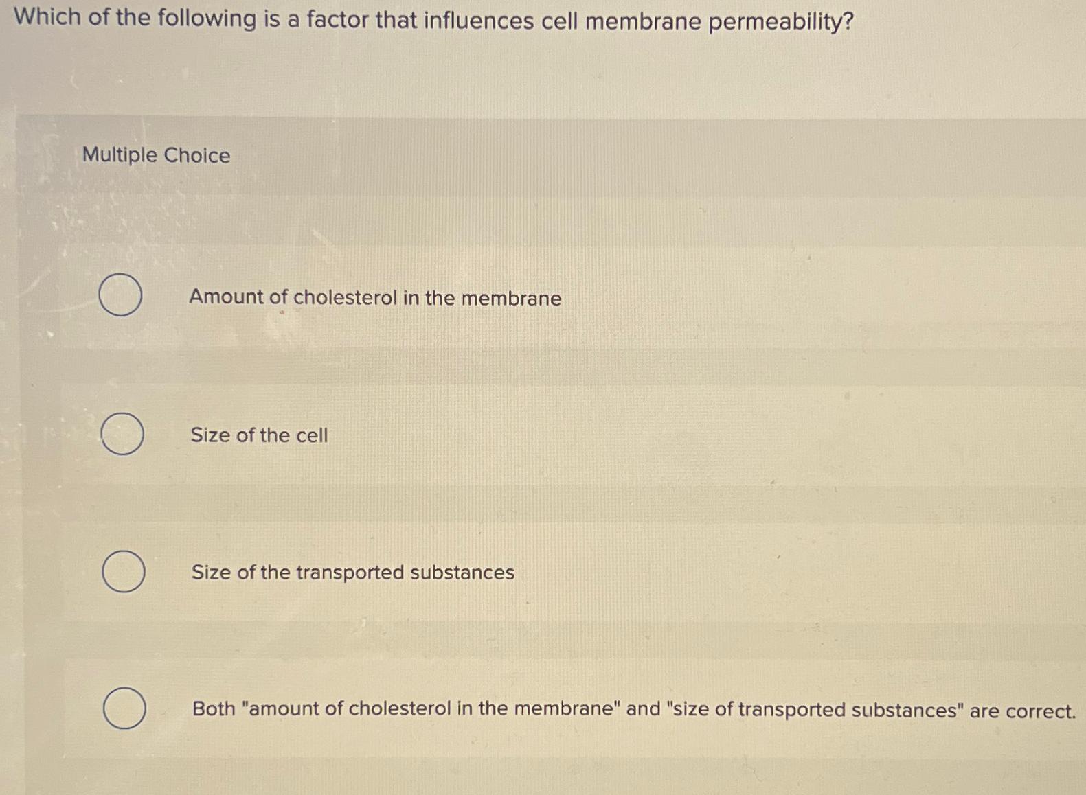 Solved Which of the following is a factor that influences | Chegg.com
