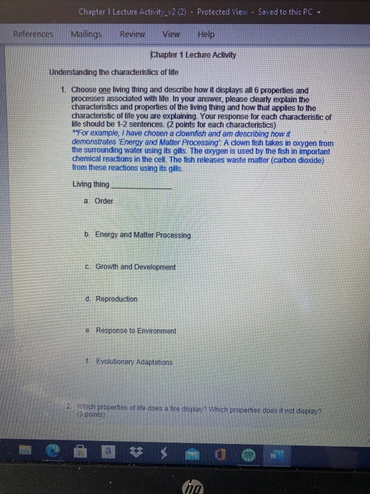 Solved Chapter 1 Lecture Activity_v2 (2) - Protected View - | Chegg.com