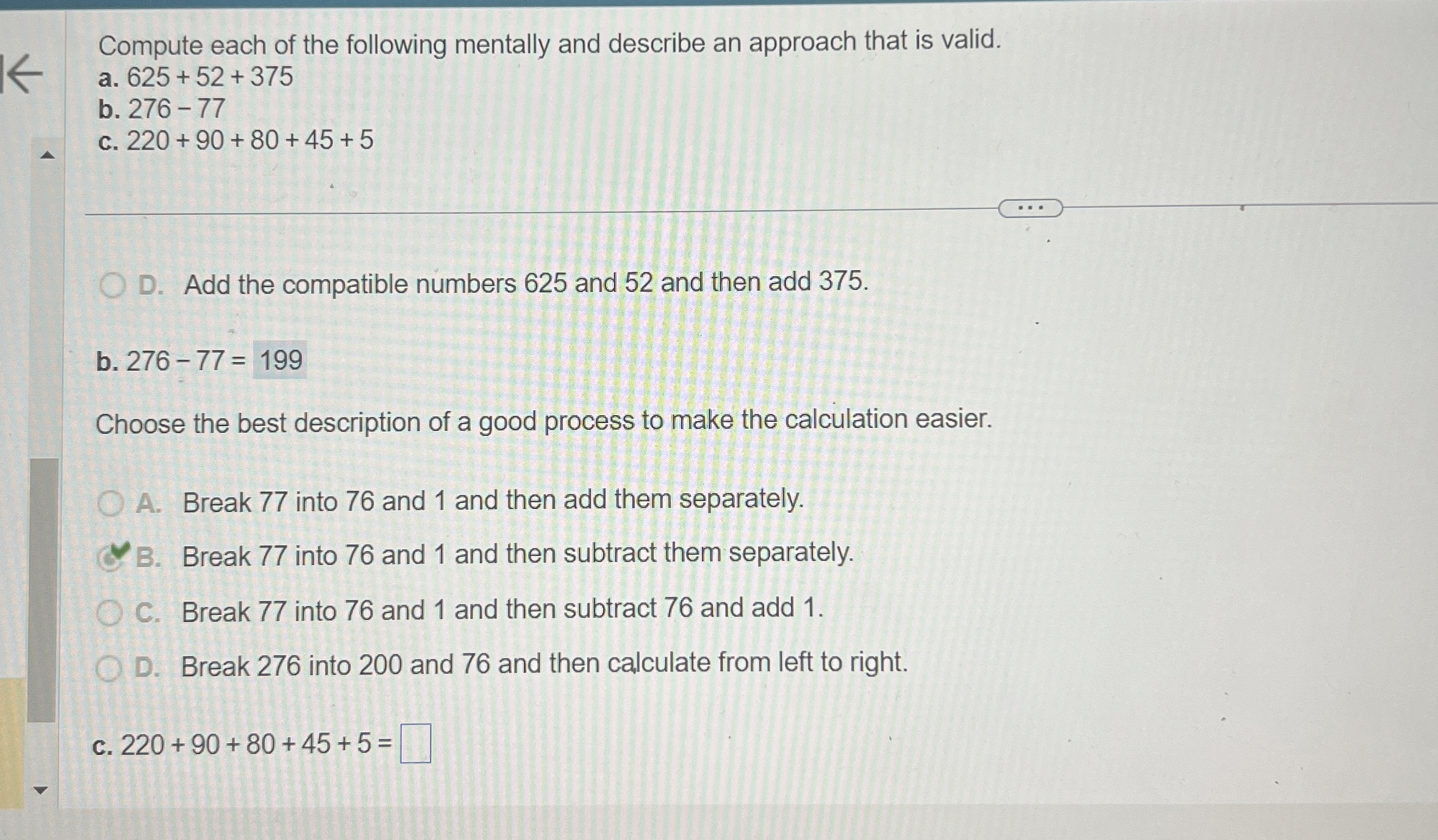 Solved Compute each of the following mentally and describe | Chegg.com