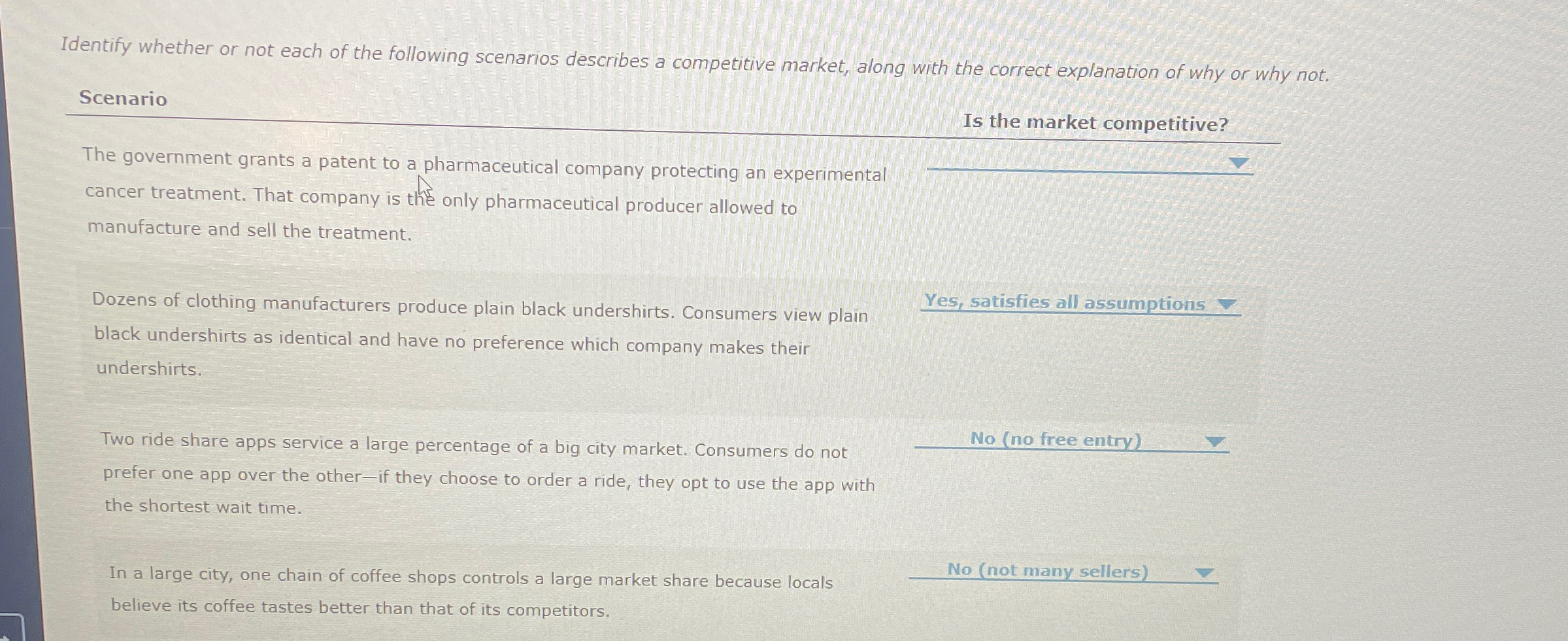 Solved Identify whether or not each of the following | Chegg.com