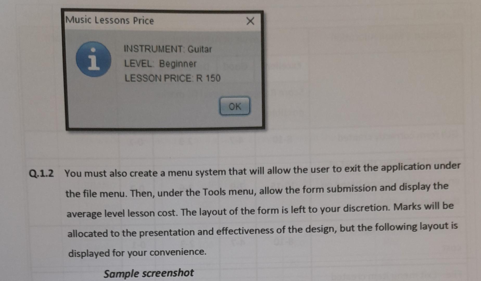 Solved (Marks: 50 Question 1 Develop a Java GUI application | Chegg.com