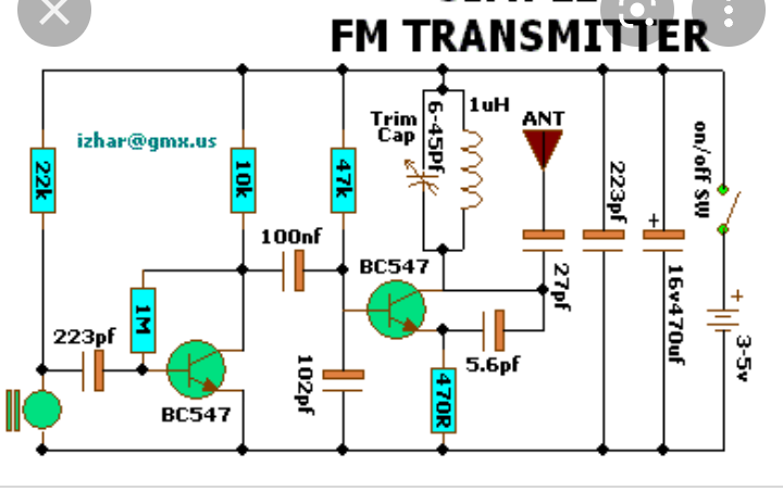 Fm трансмиттер схема