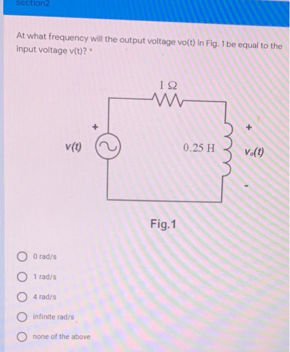 Solved Example: For the circuit given below find C, R and V | Chegg.com