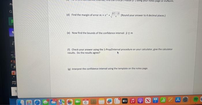 Solved Confidence Intervals for Proportions Assignment - Sec | Chegg.com