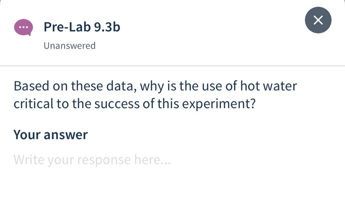 Solved x Pre-Lab 9.3a Unanswered Consult a reference such as | Chegg.com