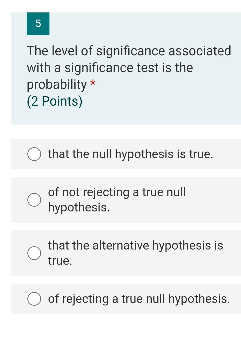 significance test definition null hypothesis